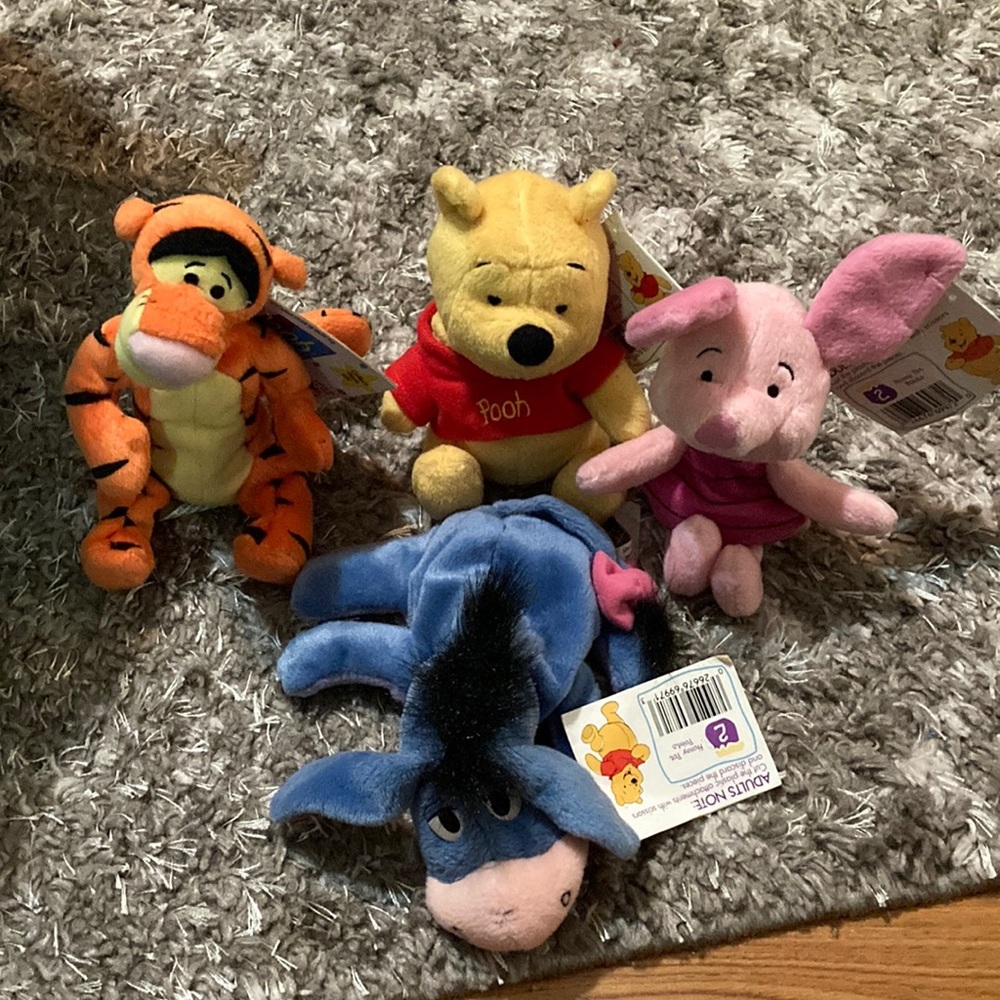 New stuff  animals Pooh .tigger,piglet and Eeyore